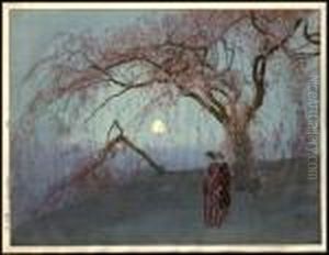 Kumoi Cherry Tree by Hiroshi Yoshida