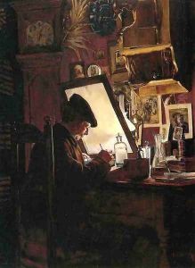 An Amateur Etcher by Charles Frederick Ulrich
