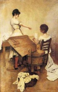 Washerwomen by Charles Frederick Ulrich