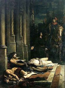 The Body of Etienne Marcel c.1316-58 is Shown to Dauphin Charles 1338-80 of France, future Charles V, 2nd August 135