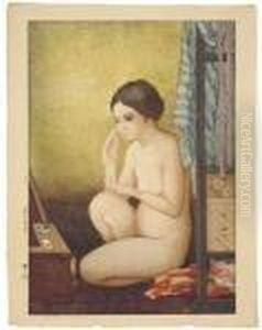 Bez.: Yoshida. Siegel: Hiroshi. In Bleistift U. R. Signiert: Hiroshi Yoshida. by Hiroshi Yoshida
