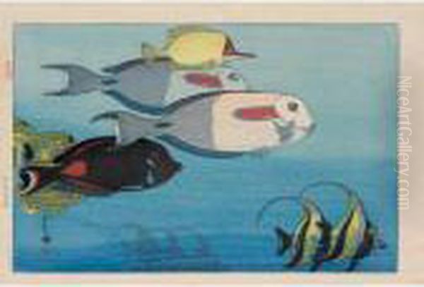 Suizokukan (the Honolulu
Aquarium); Chugoku No Komachi (small Town In Chugoku); Udaipuru No
Shimagoten (island Palaces In Udaipur) - view 1