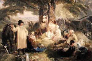 Haymakers at Dinner by Thomas Unwins