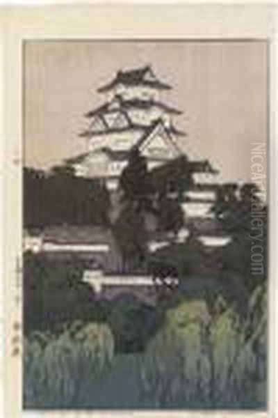 Himeji-jo/himeji Castle-morning - view 1