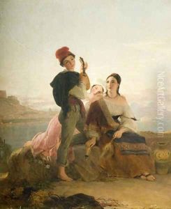 Neapoliltan Peasants by Thomas Unwins