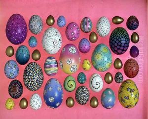 Painted eggs 3