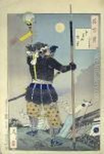 Nine Woodblock Prints by Tsukioka Yoshitoshi