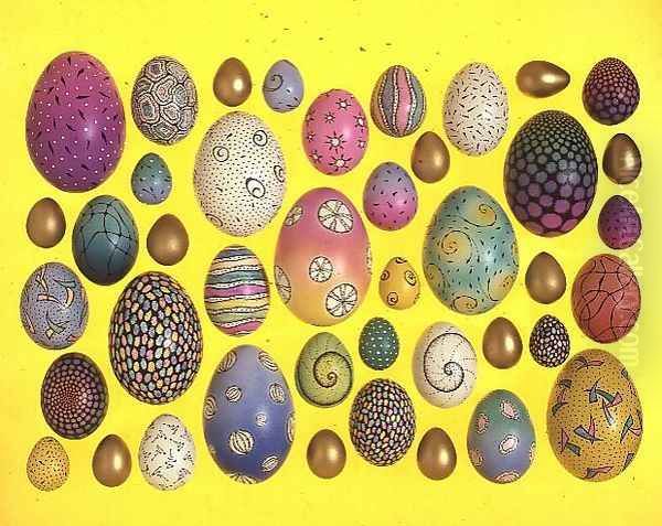 Painted eggs - view 1