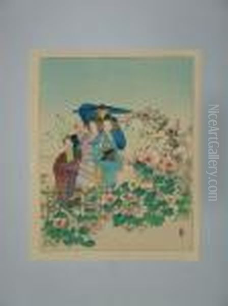 Serie Des Femmes Et Fleurs - view 1
