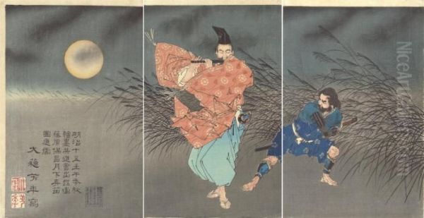 Fujiwara No Yasumasa Gekka Roteki Zu - view 1