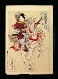Woman Warrior, Hangaku by Tsukioka Yoshitoshi