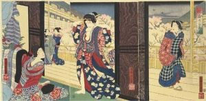 Karine No Kinuginu (the Morning After) by Tsukioka Yoshitoshi