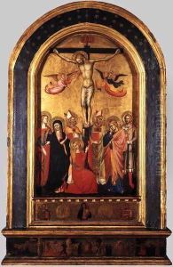Crucifixion with the Virgin and Saints by Italian Unknown Master