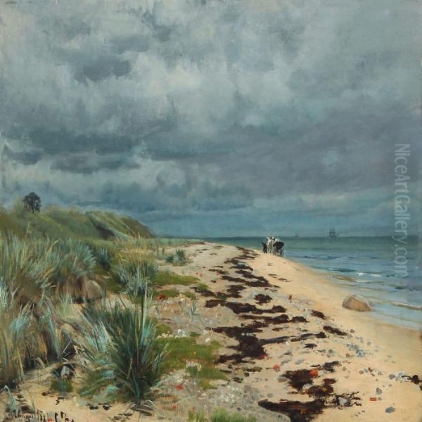 Coastal Scenery With Cart - view 1