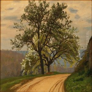 Blomstrende AEbletraeer, Cernay La Ville by Christian Zacho
