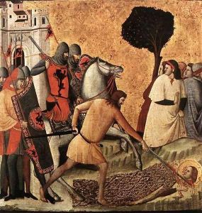 Scenes from the Life of St Colomba (Beheading of St Colomba) by Italian Unknown Master