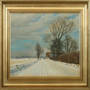 Wintry Landscape With Figures