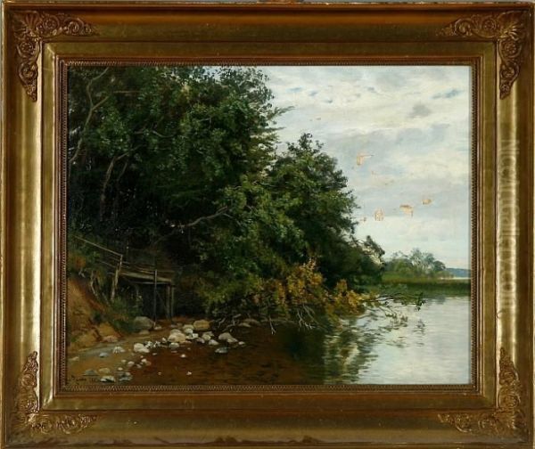 Coastal Scenery With Trees On The Cliffs - view 1