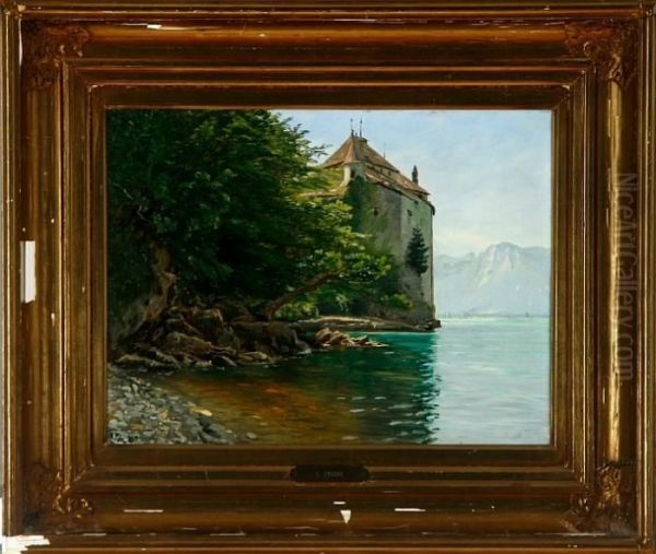 Chillon Castle At Lac Leman - view 1