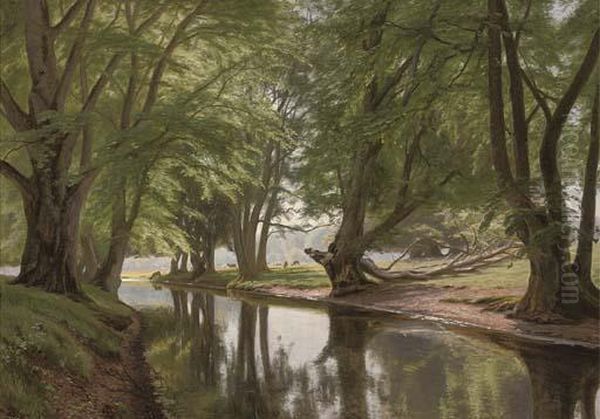 A River In A Pastoral Landscape - view 1