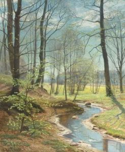 A Stream In The Woods by Christian Zacho