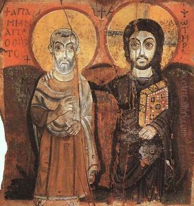Christ and the Abbot Mena (from the Monastery of Baouit) (6th-7th century A.D.)