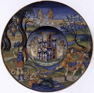 Broad-rimmed Bowl c. 1525 by Nicola Da Urbino