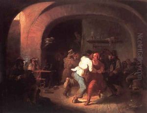 Revellers 1860 by Ferenc Ujhazy