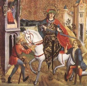 Saint Martin and the Beggar (1) c. 1490 by Hungarian Unknown Masters