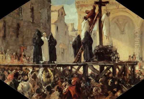 The Execution of Savonarola - view 1