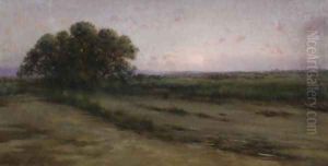 Sunset in the Ampurdan (Atardecer en el Ampurdan) by Modesto Urgell y Inglada