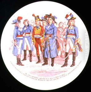 Dish depicting the Great Generals of the Republic, 1889 by Paul Utzschneider