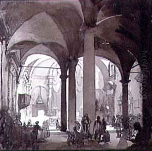 Interior View of the Convent Church, San Felice, Florence - view 1