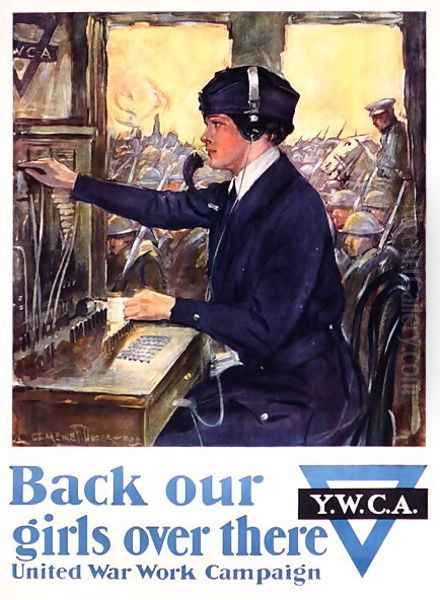 Back Our Girls Over There, World War I YWCA poster, c.1918 - view 1