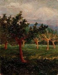 Paesaggio Con Alberi Paesaggio Con Alberi