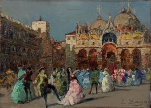 Il Carnevale Di Venezia In Piazza San Marco by Erma Zago