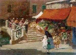 Mercatino Di Fiori A Venezia by Erma Zago