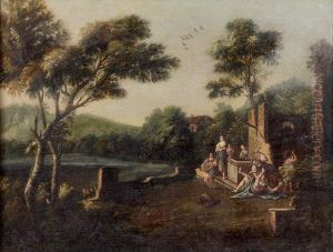 Moise Et Les Filles De Jethro by Giuseppe Zais