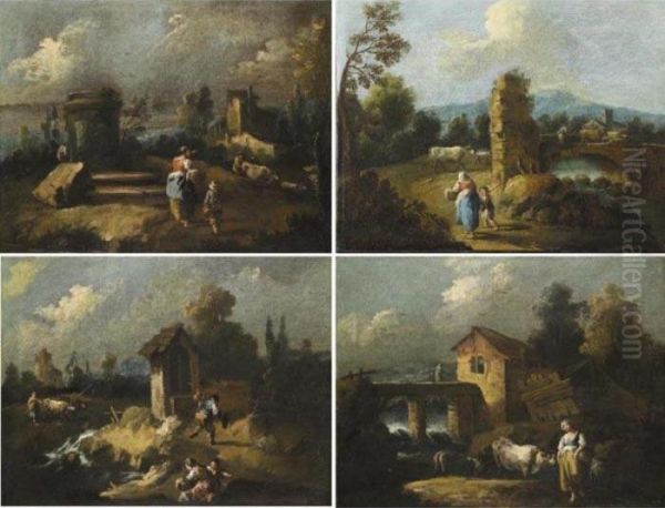 Paesaggi Con Lavandaie E Pastori - view 1