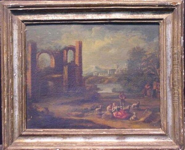 Shepherds Before Ruins - view 1