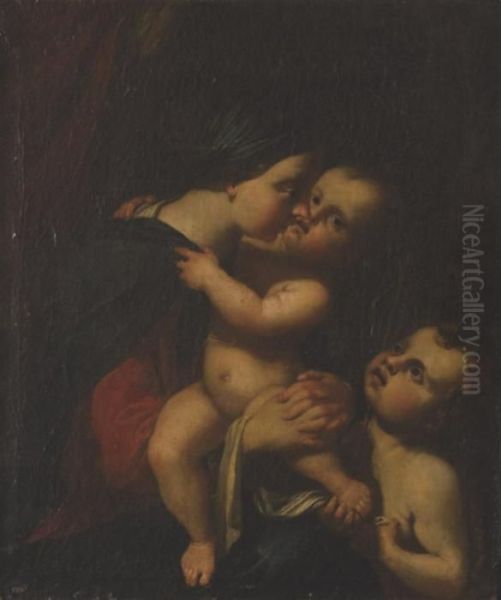 Vierge A L'enfant Avec Saint Jean-baptiste - view 1