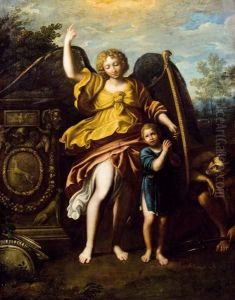 Der Schutzengel by Domenico Zampieri (Domenichino)
