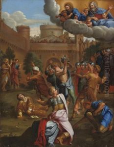 The Stoning Of Saint Stephen by Domenico Zampieri (Domenichino)