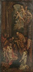 The Last Communion Of Saint Jerome by Domenico Zampieri (Domenichino)