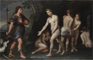 Diana E Atteone by Domenico Zampieri (Domenichino)