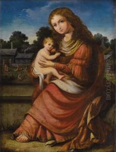 Madonna And Child by Domenico Zampieri (Domenichino)