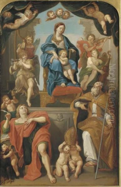 The Madonna And Child With Saint John The Evangelist - view 1