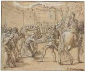 Le Martyre De Saint Andre by Domenico Zampieri (Domenichino)