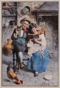 Reading By The Hearth