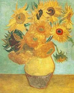 Vase With Twelve Sunflowers II